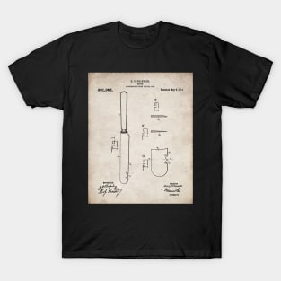 Cooking Knife Patent - Kitchen Chef Cook Farmhouse Art - Antique T-Shirt